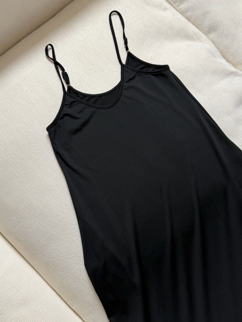 Classic Black Slip Dress - Women's Intimates